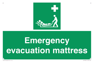 Emergency evacuation mattress